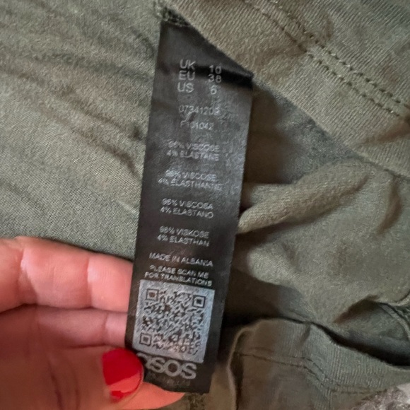 ASOS Forest Green Maxi Skirt size 6  (H110) - Picture 3 of 8